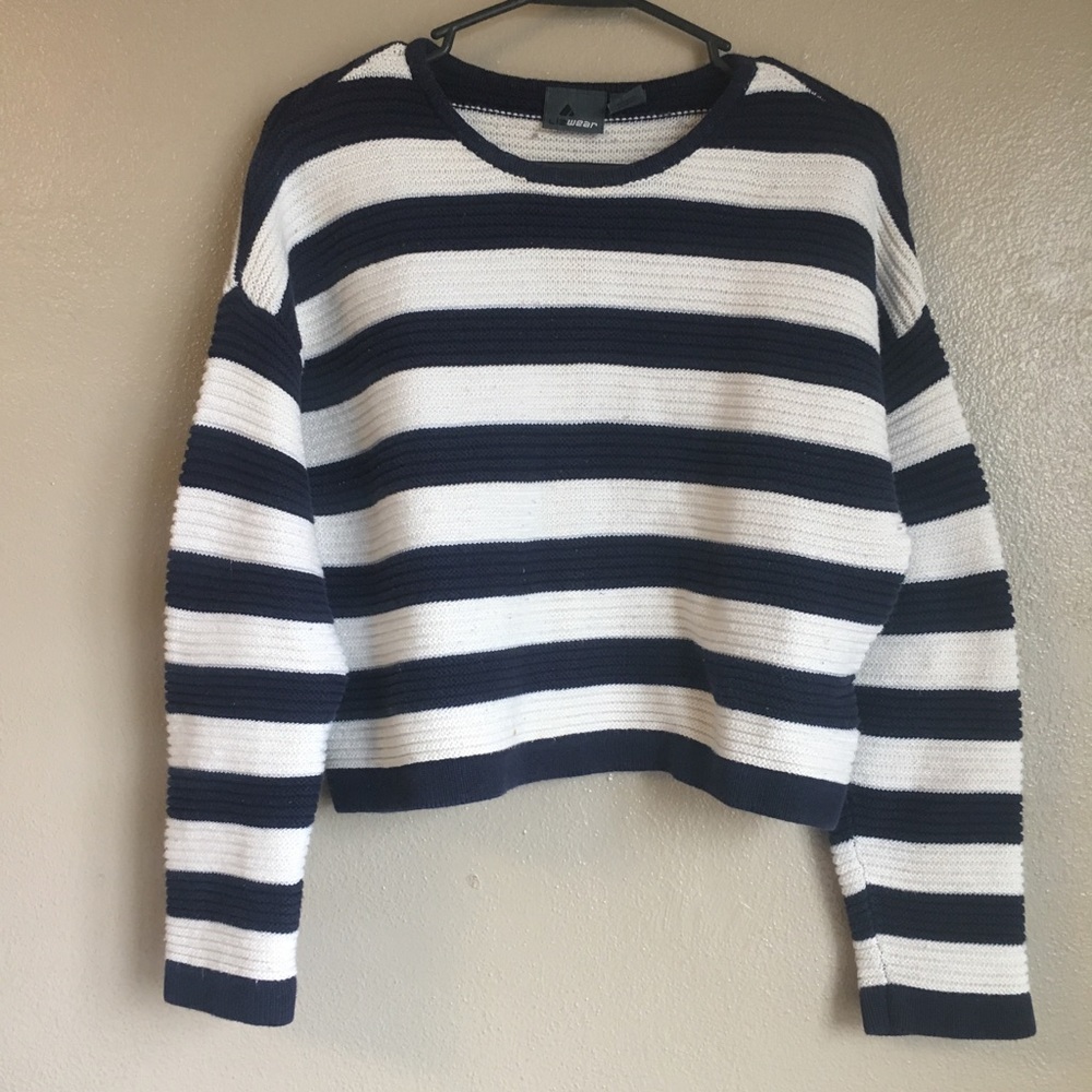Striped Crop Sweater